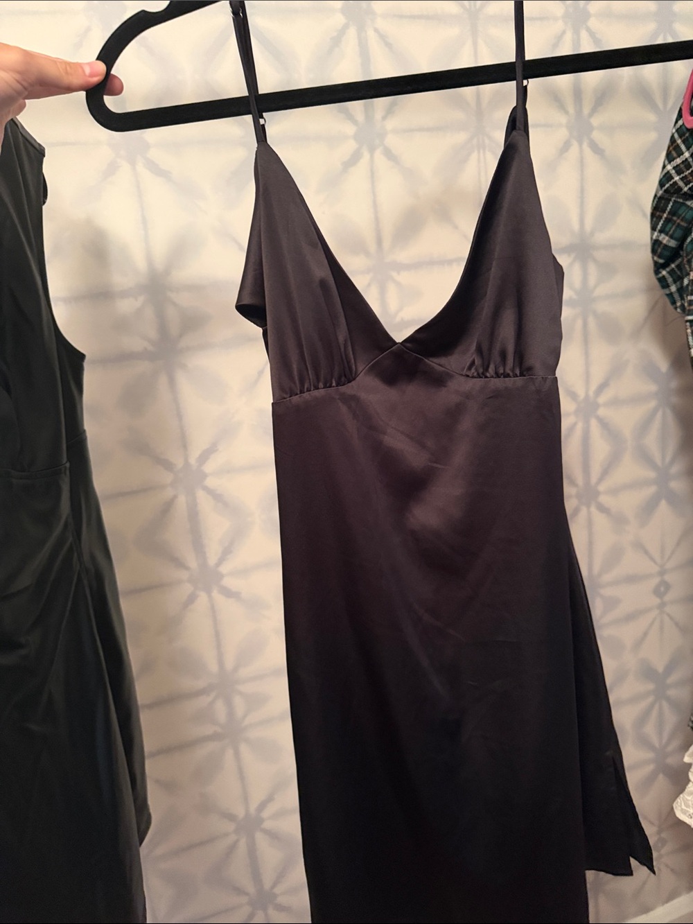 Satin Black Slip Dress